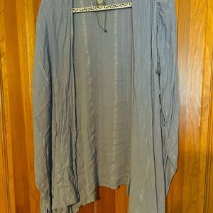 Vince Camuto Light Blue Open-Front Cape